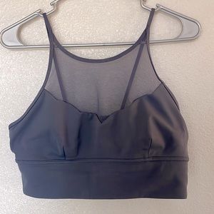 Lululemon Adore Your Core Mesh Light Blue/Gray Sports Bra / 10